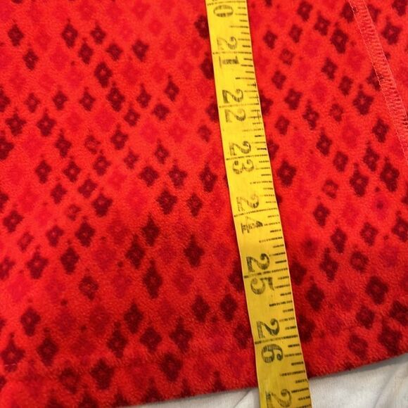 The north face red with diamonds fleece quarters zip size large - Picture 6 of 9